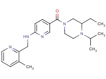 5-[(3-ethyl-4-isopropyl-1-piperazinyl)carbonyl]-N-[(3-methyl-2-pyridinyl)methyl]-2-pyridinamine