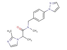 N-methyl-2-(2-methyl-1H-imidazol-1-yl)-N-[4-(1H-pyrazol-1-yl)benzyl]propanamide