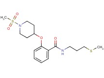 2-{[1-(methylsulfonyl)-4-piperidinyl]oxy}-N-[3-(methylthio)propyl]benzamide