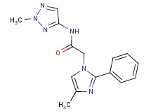 2-(4-methyl-2-phenyl-1H-imidazol-1-yl)-N-(2-methyl-2H-1,2,3-triazol-4-yl)acetamide