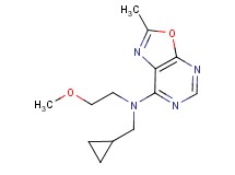 N-(cyclopropylmethyl)-N-(2-methoxyethyl)-2-methyl[1,3]oxazolo[5,4-d]pyrimidin-7-amine