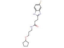 N-[3-(cyclopentyloxy)propyl]-3-(5-fluoro-1H-benzimidazol-2-yl)propanamide