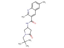 N-[1-(2,2-dimethylpropyl)-5-oxopyrrolidin-3-yl]-2,6-dimethylquinoline-3-carboxamide