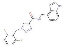 1-(2,6-difluorobenzyl)-N-(1H-indol-4-ylmethyl)-1H-1,2,3-triazole-4-carboxamide