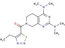7-[(4-ethyl-1,2,3-thiadiazol-5-yl)carbonyl]-N,N,N',N'-tetramethyl-5,6,7,8-tetrahydropyrido[3,4-d]pyrimidine-2,4-diamine