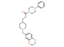 1-{3-[1-(2,3-dihydro-1,4-benzodioxin-6-ylmethyl)-4-piperidinyl]propanoyl}-4-phenylpiperazine