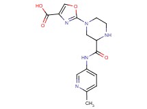 2-(3-{[(6-methyl-3-pyridinyl)amino]carbonyl}-1-piperazinyl)-1,3-oxazole-4-carboxylic acid