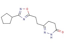 6-[2-(3-cyclopentyl-1,2,4-oxadiazol-5-yl)ethyl]-4,5-dihydro-3(2H)-pyridazinone