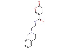 N-[2-(3,4-dihydro-2(1H)-isoquinolinyl)ethyl]-2-oxo-2H-pyran-5-carboxamide trifluoroacetate
