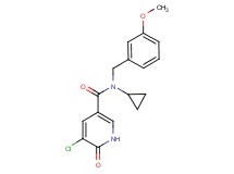 5-chloro-N-cyclopropyl-N-(3-methoxybenzyl)-6-oxo-1,6-dihydropyridine-3-carboxamide