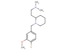 2-[1-(4-fluoro-3-methoxybenzyl)-2-piperidinyl]-N,N-dimethylethanamine