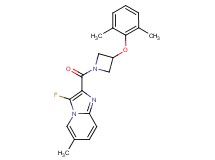 2-{[3-(2,6-dimethylphenoxy)-1-azetidinyl]carbonyl}-3-fluoro-6-methylimidazo[1,2-a]pyridine