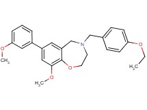 4-(4-ethoxybenzyl)-9-methoxy-7-(3-methoxyphenyl)-2,3,4,5-tetrahydro-1,4-benzoxazepine