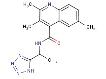 2,3,6-trimethyl-N-[1-(1H-tetrazol-5-yl)ethyl]-4-quinolinecarboxamide