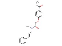 N-methyl-N-[(2E)-3-phenylprop-2-en-1-yl]-2-(4-propionylphenoxy)acetamide