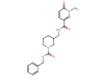 benzyl 3-({[(1-methyl-6-oxo-1,6-dihydropyridin-3-yl)carbonyl]amino}methyl)piperidine-1-carboxylate
