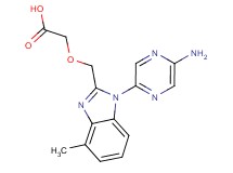 {[1-(5-aminopyrazin-2-yl)-4-methyl-1H-benzimidazol-2-yl]methoxy}acetic acid