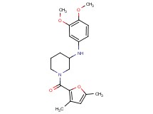 N-(3,4-dimethoxyphenyl)-1-(3,5-dimethyl-2-furoyl)-3-piperidinamine