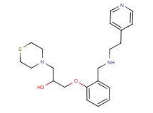 1-[2-({[2-(4-pyridinyl)ethyl]amino}methyl)phenoxy]-3-(4-thiomorpholinyl)-2-propanol