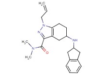 1-allyl-5-(2,3-dihydro-1H-inden-2-ylamino)-N,N-dimethyl-4,5,6,7-tetrahydro-1H-indazole-3-carboxamide