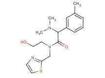 2-(dimethylamino)-N-(2-hydroxyethyl)-2-(3-methylphenyl)-N-(1,3-thiazol-2-ylmethyl)acetamide
