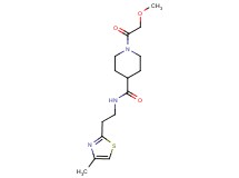 1-(methoxyacetyl)-N-[2-(4-methyl-1,3-thiazol-2-yl)ethyl]-4-piperidinecarboxamide