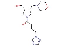 {(3R*,4R*)-4-(4-morpholinylmethyl)-1-[4-(1H-1,2,4-triazol-1-yl)butanoyl]-3-pyrrolidinyl}methanol