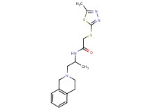 N-[2-(3,4-dihydroisoquinolin-2(1H)-yl)-1-methylethyl]-2-[(5-methyl-1,3,4-thiadiazol-2-yl)thio]acetamide