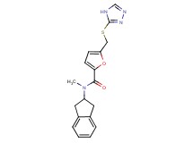 N-(2,3-dihydro-1H-inden-2-yl)-N-methyl-5-[(4H-1,2,4-triazol-3-ylthio)methyl]-2-furamide