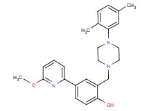 2-{[4-(2,5-dimethylphenyl)-1-piperazinyl]methyl}-4-(6-methoxy-2-pyridinyl)phenol