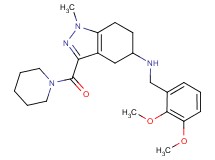 N-(2,3-dimethoxybenzyl)-1-methyl-3-(1-piperidinylcarbonyl)-4,5,6,7-tetrahydro-1H-indazol-5-amine