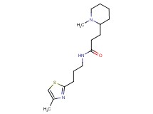 3-(1-methyl-2-piperidinyl)-N-[3-(4-methyl-1,3-thiazol-2-yl)propyl]propanamide