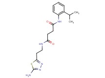 N-[2-(5-amino-1,3,4-thiadiazol-2-yl)ethyl]-N'-(2-isopropylphenyl)succinamide
