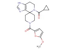 5-(cyclopropylcarbonyl)-1'-(5-methoxy-2-furoyl)-1,5,6,7-tetrahydrospiro[imidazo[4,5-c]pyridine-4,4'-piperidine]