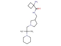 1-amino-N-({1-[2-methyl-2-(1-piperidinyl)propyl]-3-pyrrolidinyl}methyl)cyclobutanecarboxamide dihydrochloride