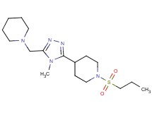 4-[4-methyl-5-(piperidin-1-ylmethyl)-4H-1,2,4-triazol-3-yl]-1-(propylsulfonyl)piperidine