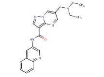6-[(diethylamino)methyl]-N-quinolin-3-ylpyrazolo[1,5-a]pyrimidine-3-carboxamide