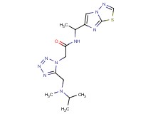 N-(1-imidazo[2,1-b][1,3,4]thiadiazol-6-ylethyl)-2-(5-{[isopropyl(methyl)amino]methyl}-1H-tetrazol-1-yl)acetamide