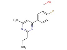 [2-fluoro-5-(6-methyl-2-propylpyrimidin-4-yl)phenyl]methanol
