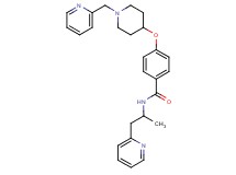 N-[1-methyl-2-(2-pyridinyl)ethyl]-4-{[1-(2-pyridinylmethyl)-4-piperidinyl]oxy}benzamide