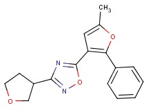 5-(5-methyl-2-phenyl-3-furyl)-3-(tetrahydrofuran-3-yl)-1,2,4-oxadiazole