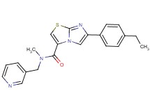 6-(4-ethylphenyl)-N-methyl-N-(3-pyridinylmethyl)imidazo[2,1-b][1,3]thiazole-3-carboxamide