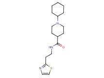 1-cyclohexyl-N-[2-(1,3-thiazol-2-yl)ethyl]-4-piperidinecarboxamide