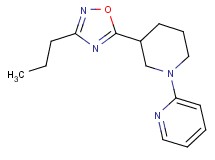 2-[3-(3-propyl-1,2,4-oxadiazol-5-yl)-1-piperidinyl]pyridine trifluoroacetate