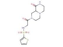 N-[2-oxo-2-(9-oxooctahydro-2H-pyrazino[1,2-a]pyrazin-2-yl)ethyl]thiophene-2-sulfonamide