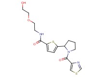 N-[2-(2-hydroxyethoxy)ethyl]-5-[1-(1,3-thiazol-4-ylcarbonyl)-2-pyrrolidinyl]-2-thiophenecarboxamide