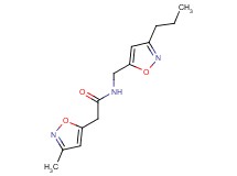 2-(3-methylisoxazol-5-yl)-N-[(3-propylisoxazol-5-yl)methyl]acetamide