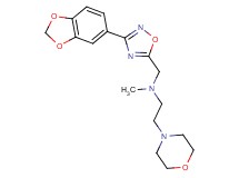 N-{[3-(1,3-benzodioxol-5-yl)-1,2,4-oxadiazol-5-yl]methyl}-N-methyl-2-(4-morpholinyl)ethanamine