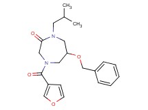 6-(benzyloxy)-4-(3-furoyl)-1-isobutyl-1,4-diazepan-2-one