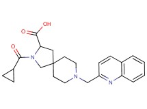 2-(cyclopropylcarbonyl)-8-(2-quinolinylmethyl)-2,8-diazaspiro[4.5]decane-3-carboxylic acid